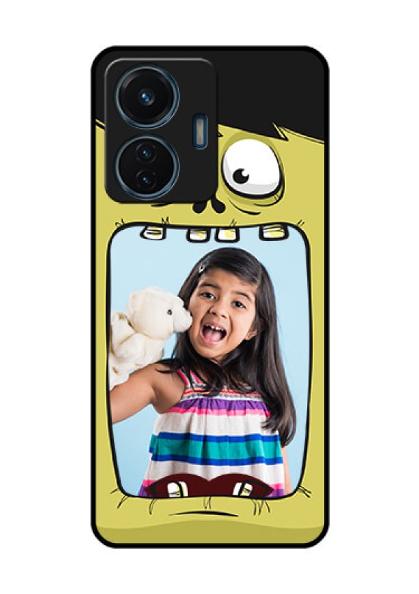 iQOO Z6 Lite 5G Personalized Glass Phone Case - Cartoon monster back case Design