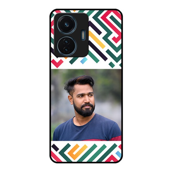 iQOO Z6 Lite 5G Personalized Glass Phone Case - Colorful Maze Pattern Design iQOO Z6 Lite 5G Personalized Glass Phone Case - Colorful Maze Pattern Design