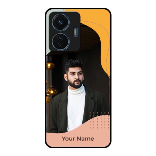 iQOO Z6 Lite 5G Personalized Glass Phone Case - Tri-coloured overlay design iQOO Z6 Lite 5G Personalized Glass Phone Case - Tri-coloured overlay design