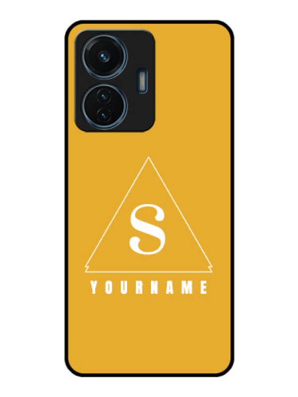 Custom iQOO Z6 Lite 5G Personalized Glass Phone Case - simple triangle Design