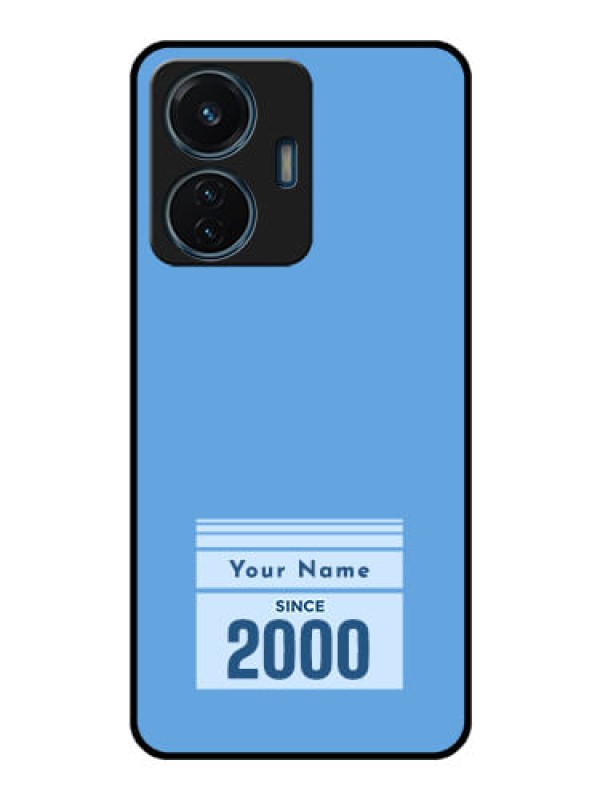 Custom iQOO Z6 Lite 5G Custom Glass Mobile Case - Custom Year of birth Design