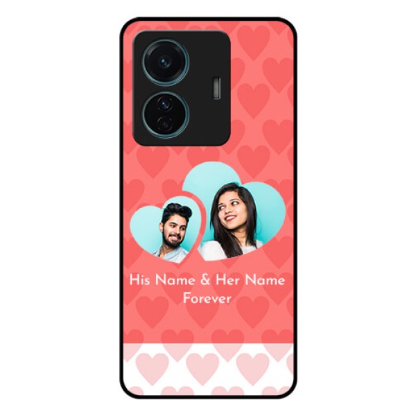 iQOO Z6 Pro 5G Personalized Glass Phone Case - Couple Pic Upload Design iQOO Z6 Pro 5G Personalized Glass Phone Case - Couple Pic Upload Design