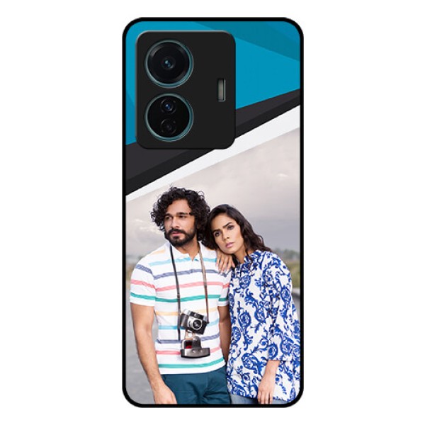 iQOO Z6 Pro 5G Photo Printing on Glass Case - Simple Pattern Photo Upload Design