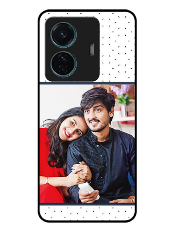 Custom iQOO Z6 Pro 5G Personalized Glass Phone Case - Premium Dot Design