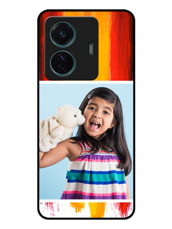 Custom iQOO Z6 Pro 5G Personalized Glass Phone Case - Multi Color Design