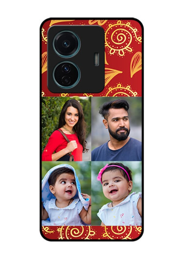 iQOO Z6 Pro 5G Photo Printing on Glass Case - 4 Image Traditional Design