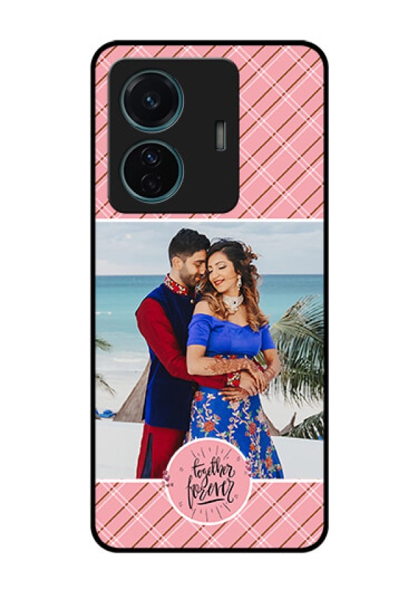 iQOO Z6 Pro 5G Personalized Glass Phone Case - Together Forever Design