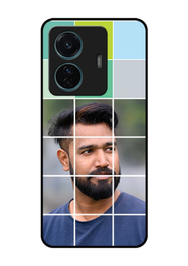 iQOO Z6 Pro 5G Photo Printing on Glass Case - with white box pattern