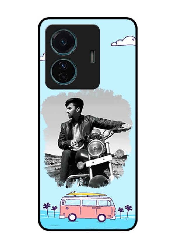 iQOO Z6 Pro 5G Photo Printing on Glass Case - Travel & Adventure Design