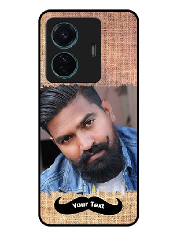 Custom iQOO Z6 Pro 5G Personalized Glass Phone Case - with Texture Design