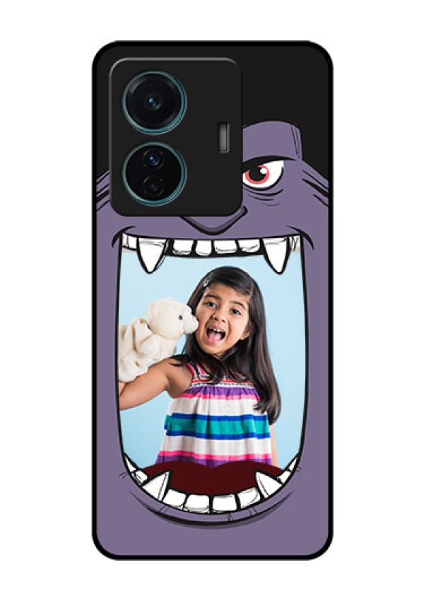 iQOO Z6 Pro 5G Custom Glass Phone Case - Angry Monster Design