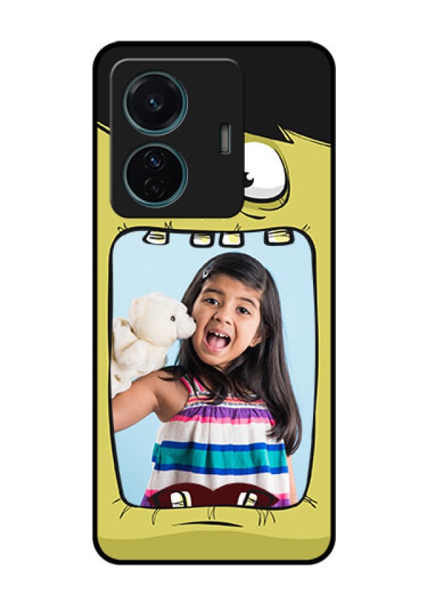 iQOO Z6 Pro 5G Personalized Glass Phone Case - Cartoon monster back case Design