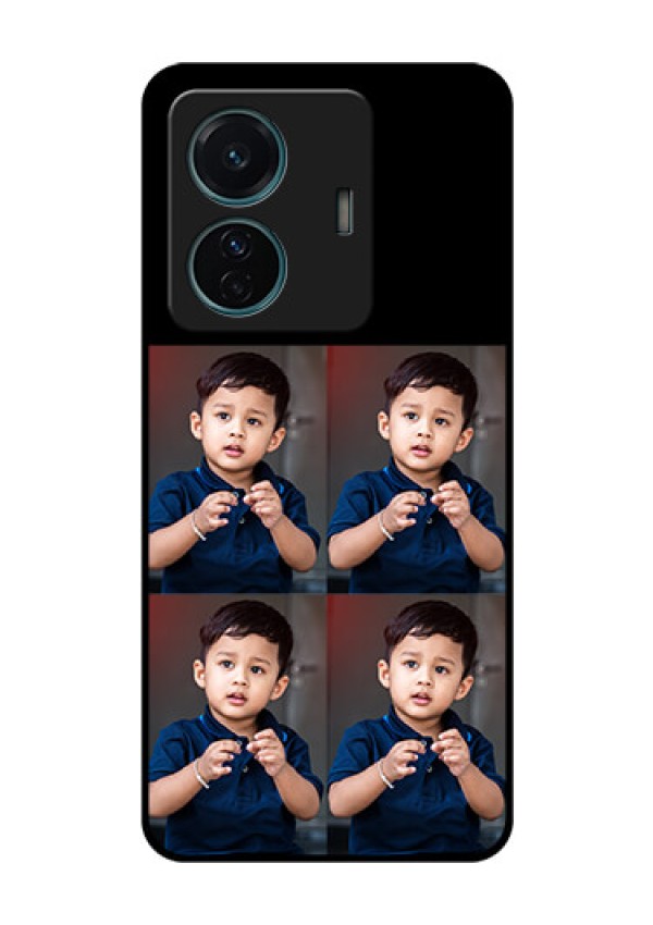 iQOO Z6 Pro 5G 4 Image Holder on Glass Mobile Cover