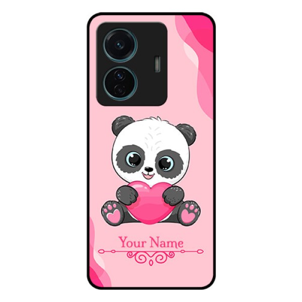 iQOO Z6 Pro 5G Custom Glass Mobile Case - Cute Panda Design