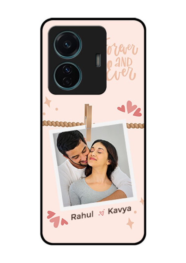 iQOO Z6 Pro 5G Custom Glass Phone Case - Forever and ever love Design