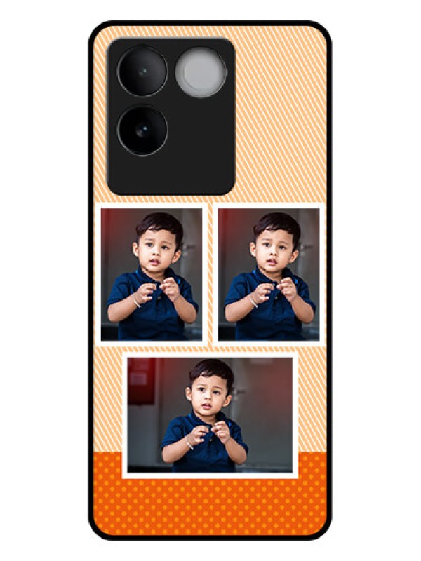 Custom iQOO Z7 Pro 5G Custom Glass Phone Case - Bulk Photos Upload Design