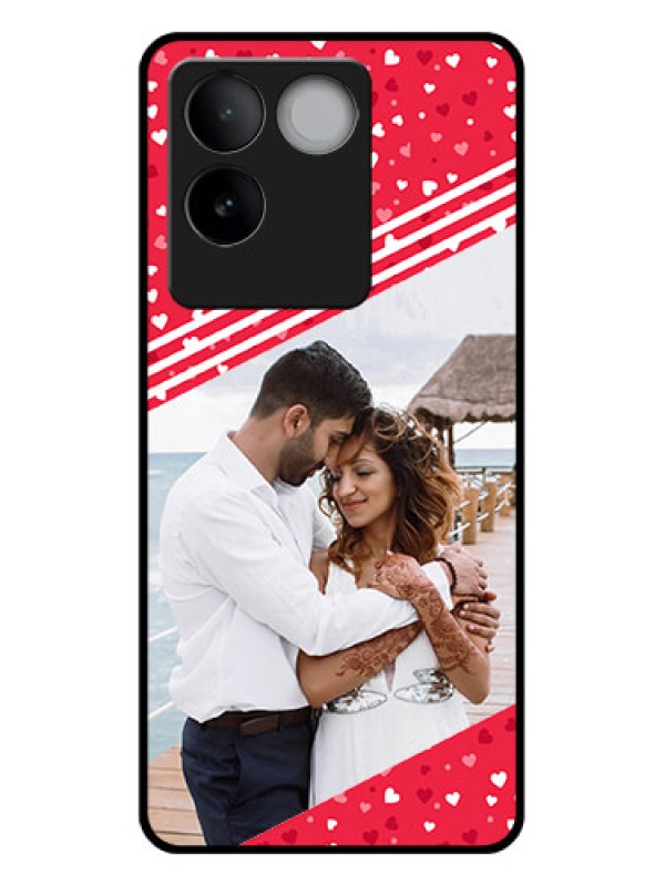 Custom iQOO Z7 Pro 5G Custom Glass Phone Case - Valentines Gift Design