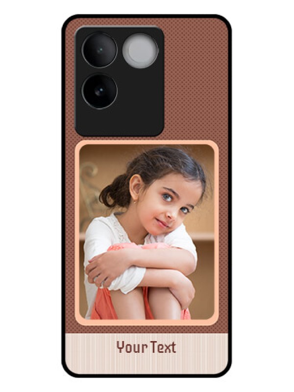 Custom iQOO Z7 Pro 5G Custom Glass Phone Case - Simple Pic Upload Design