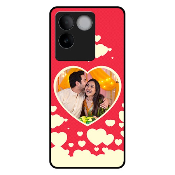 iQOO Z7 Pro 5G Custom Glass Phone Case - Love Symbols Phone Cover Design