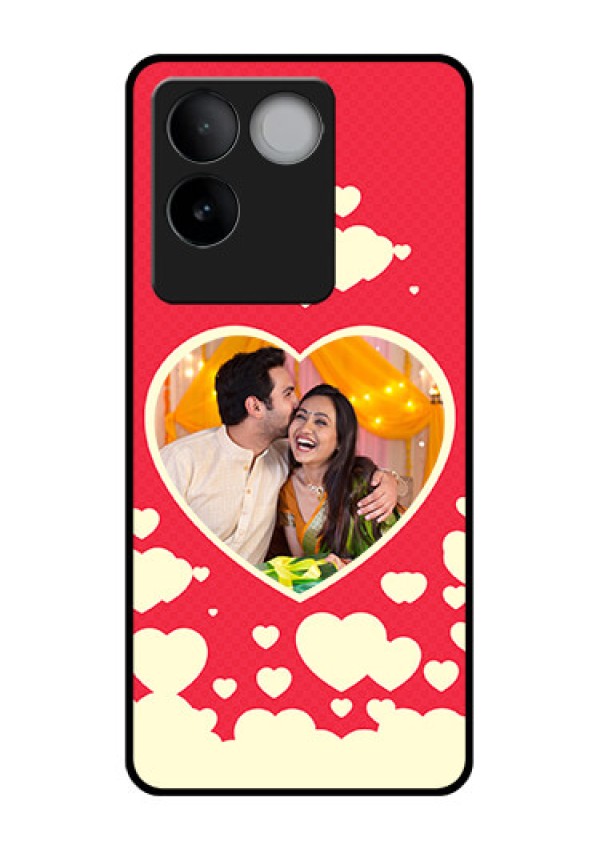 iQOO Z7 Pro 5G Custom Glass Phone Case - Love Symbols Phone Cover Design