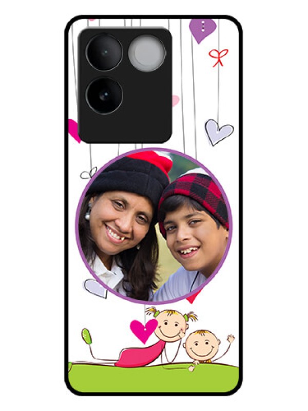 Custom iQOO Z7 Pro 5G Custom Glass Phone Case - Cute Kids Phone Case Design