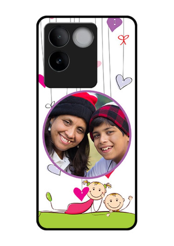 iQOO Z7 Pro 5G Custom Glass Phone Case - Cute Kids Phone Case Design