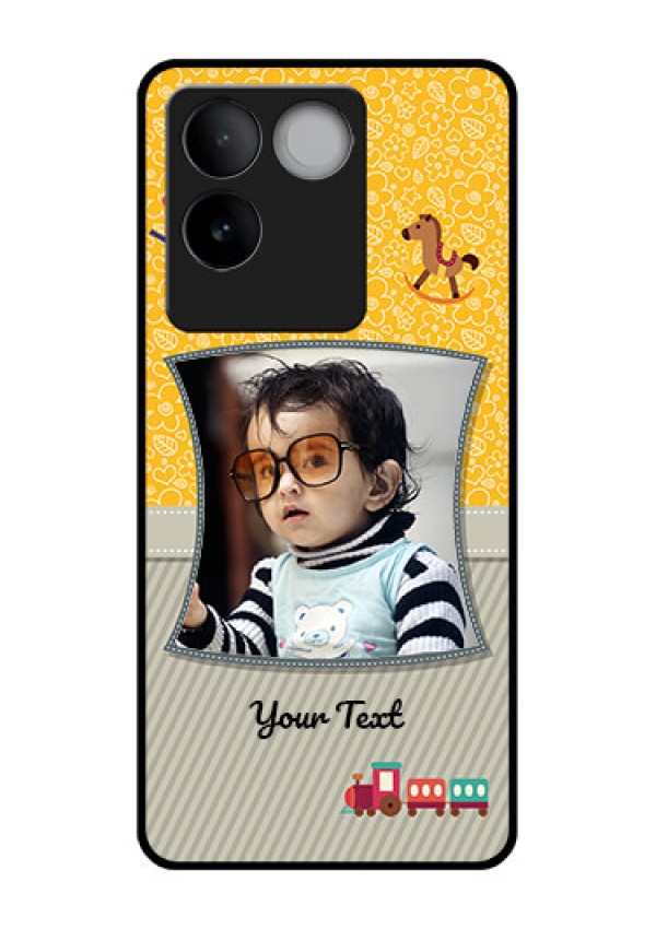iQOO Z7 Pro 5G Custom Glass Phone Case - Baby Picture Upload Design