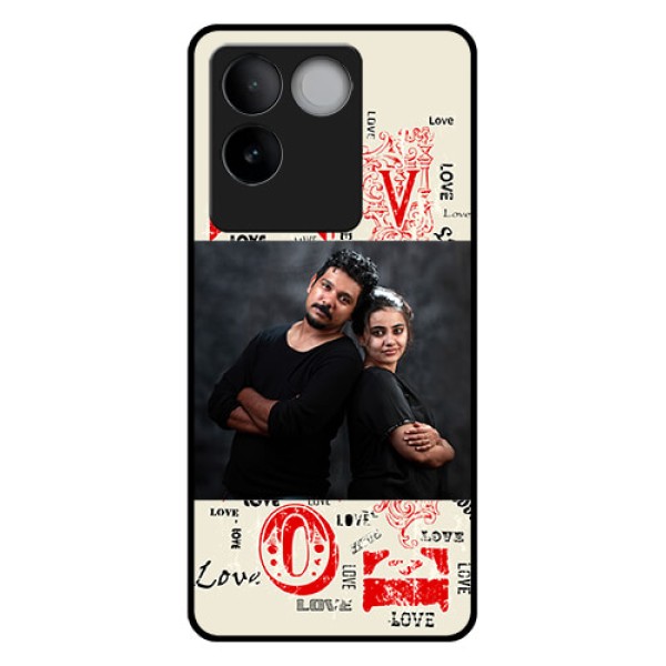 iQOO Z7 Pro 5G Custom Glass Phone Case - Trendy Love Design Case