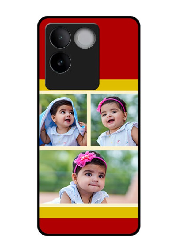iQOO Z7 Pro 5G Custom Glass Phone Case - Multiple Pic Upload Design