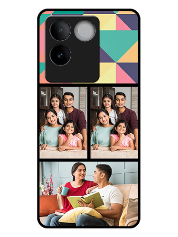 Custom iQOO Z7 Pro 5G Custom Glass Phone Case - Bulk Pic Upload Design
