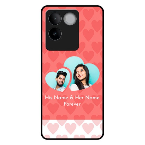 iQOO Z7 Pro 5G Custom Glass Phone Case - Couple Pic Upload Design iQOO Z7 Pro 5G Custom Glass Phone Case - Couple Pic Upload Design