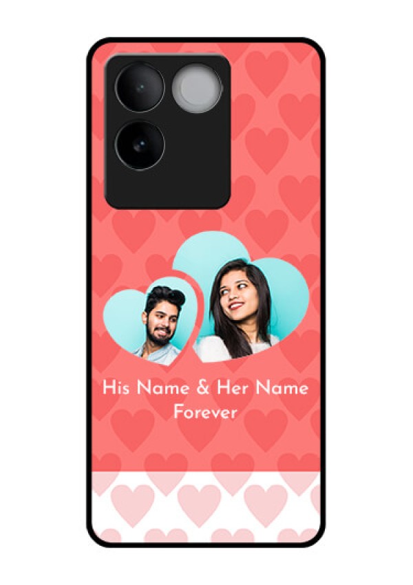 iQOO Z7 Pro 5G Custom Glass Phone Case - Couple Pic Upload Design