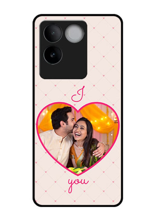 iQOO Z7 Pro 5G Custom Glass Phone Case - Heart Shape Design