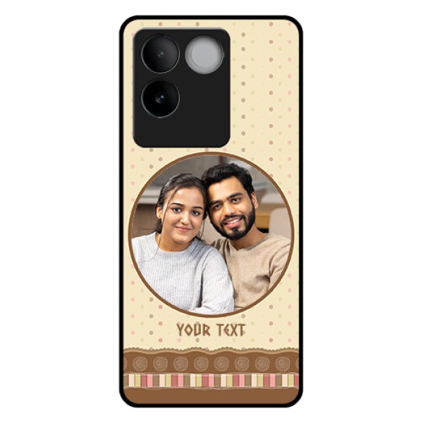 iQOO Z7 Pro 5G Custom Glass Phone Case - Brown Dotted Mobile Case Design iQOO Z7 Pro 5G Custom Glass Phone Case - Brown Dotted Mobile Case Design