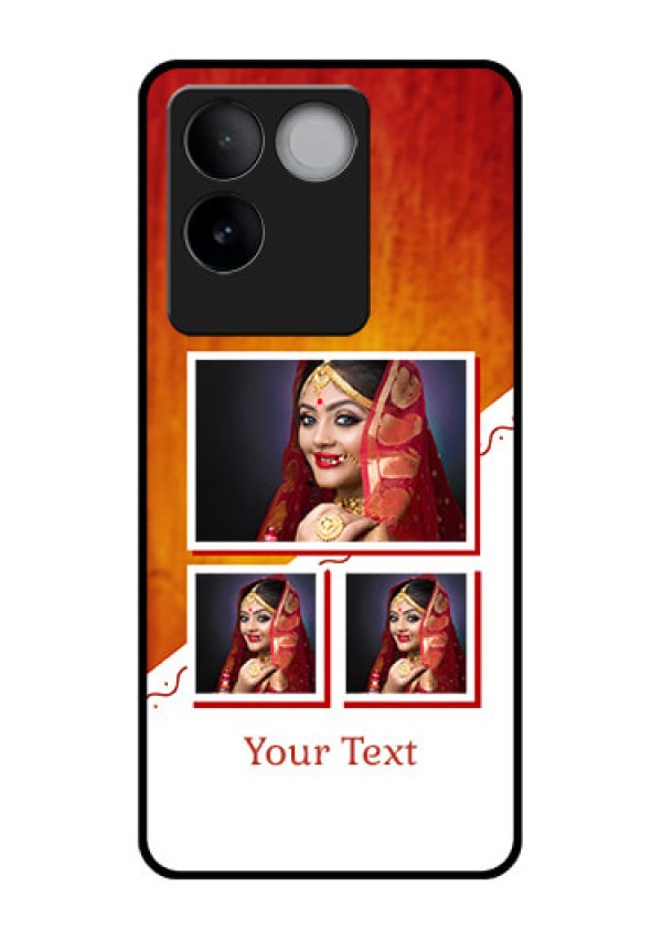 iQOO Z7 Pro 5G Custom Glass Phone Case - Wedding Memories Design