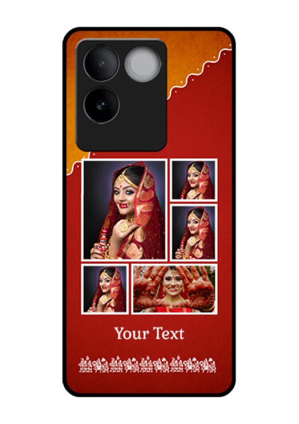 iQOO Z7 Pro 5G Custom Glass Phone Case - Wedding Pic Upload Design