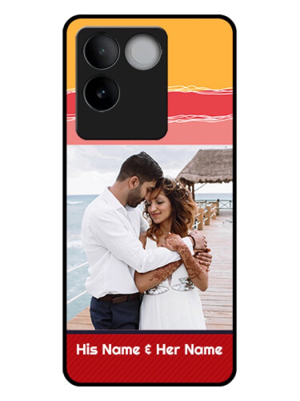 Custom iQOO Z7 Pro 5G Custom Glass Phone Case - Colorful Case Design