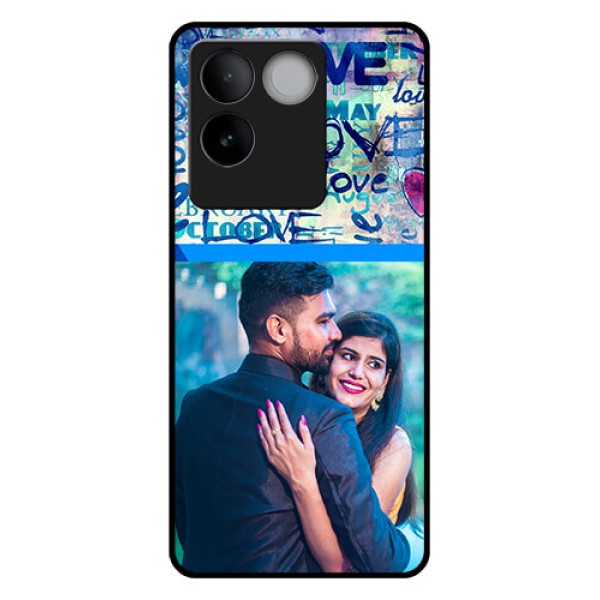 iQOO Z7 Pro 5G Custom Glass Phone Case - Colorful Love Design