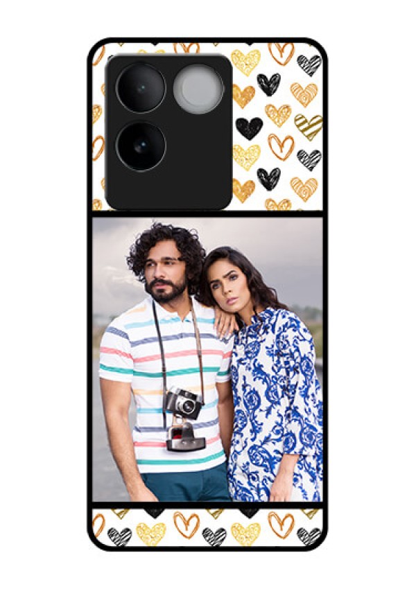 iQOO Z7 Pro 5G Custom Glass Phone Case - Love Symbol Design