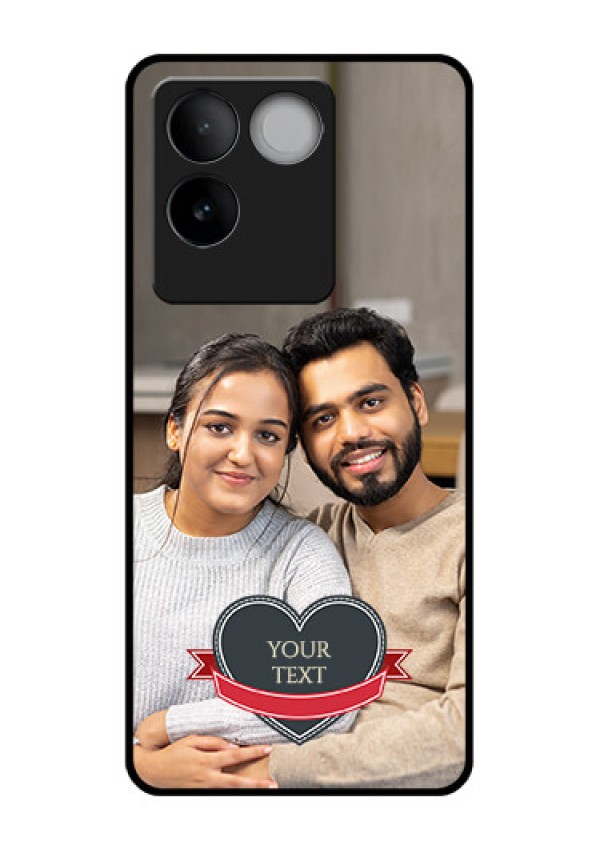 iQOO Z7 Pro 5G Custom Glass Phone Case - Just Married Couple Design