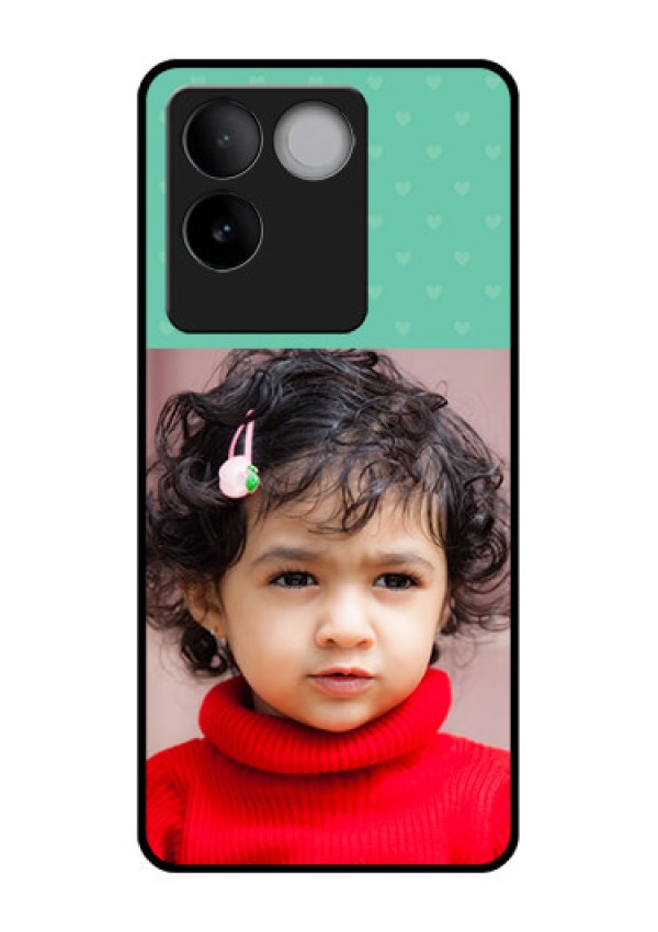 iQOO Z7 Pro 5G Custom Glass Phone Case - Lovers Picture Design