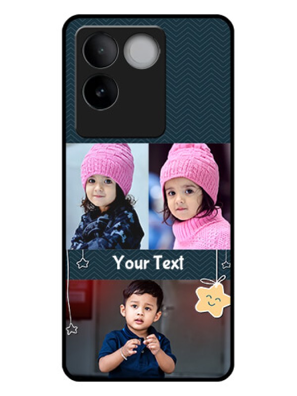 Custom iQOO Z7 Pro 5G Custom Glass Phone Case - Hanging Stars Design