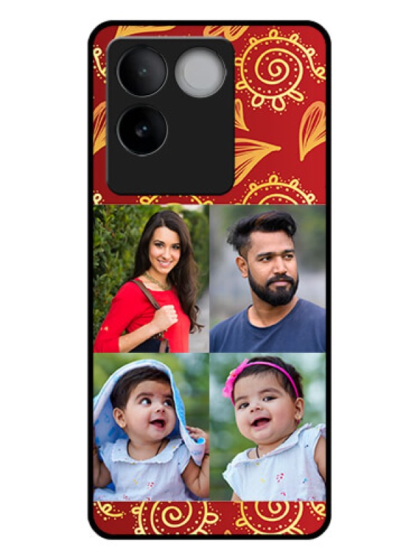 Custom iQOO Z7 Pro 5G Custom Glass Phone Case - 4 Image Traditional Design