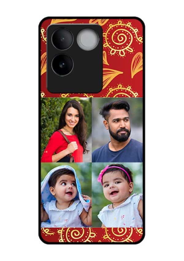 iQOO Z7 Pro 5G Custom Glass Phone Case - 4 Image Traditional Design