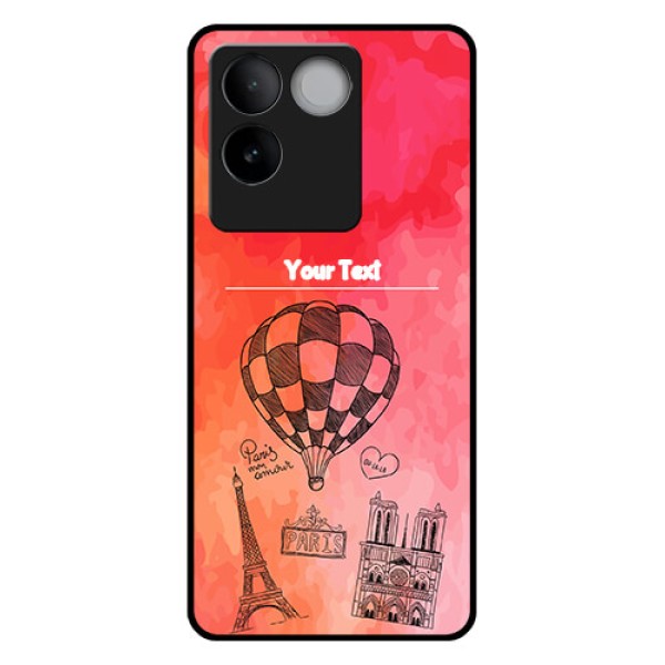 iQOO Z7 Pro 5G Custom Glass Phone Case - Paris Theme Design