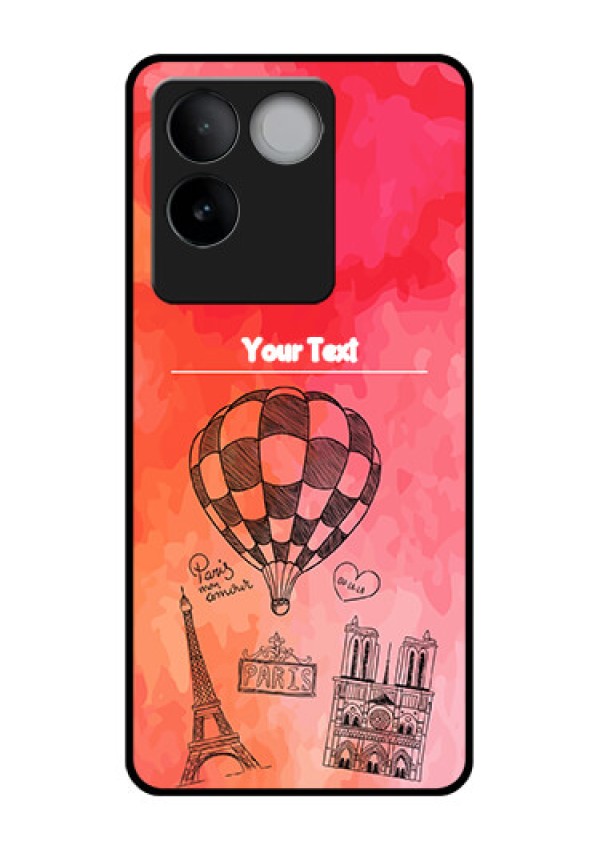 iQOO Z7 Pro 5G Custom Glass Phone Case - Paris Theme Design