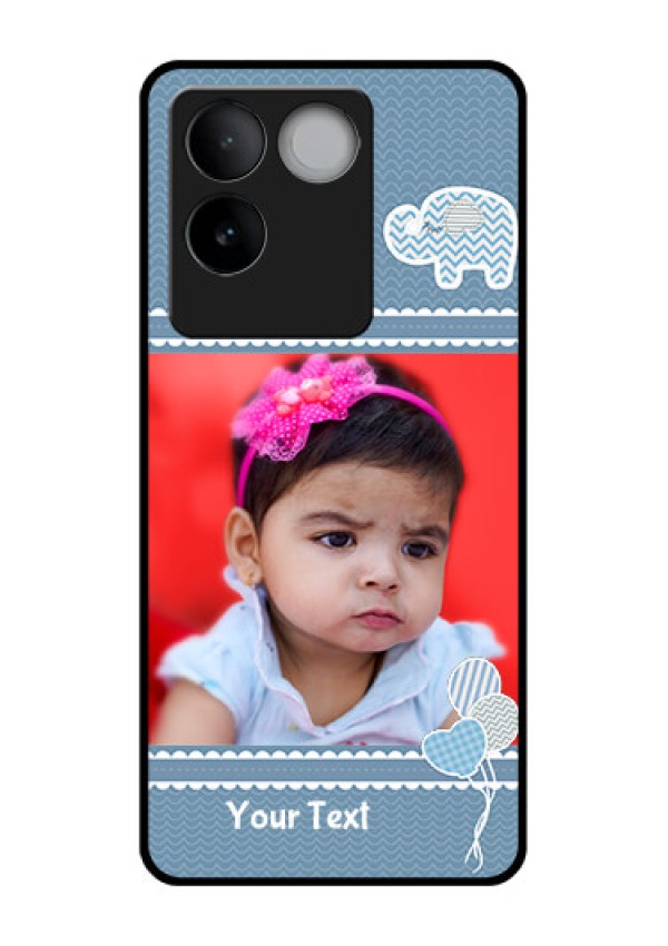 iQOO Z7 Pro 5G Custom Glass Phone Case - With Kids Pattern Design