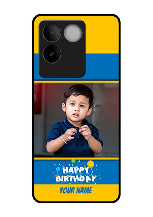 iQOO Z7 Pro 5G Custom Glass Phone Case - Birthday Wishes Design