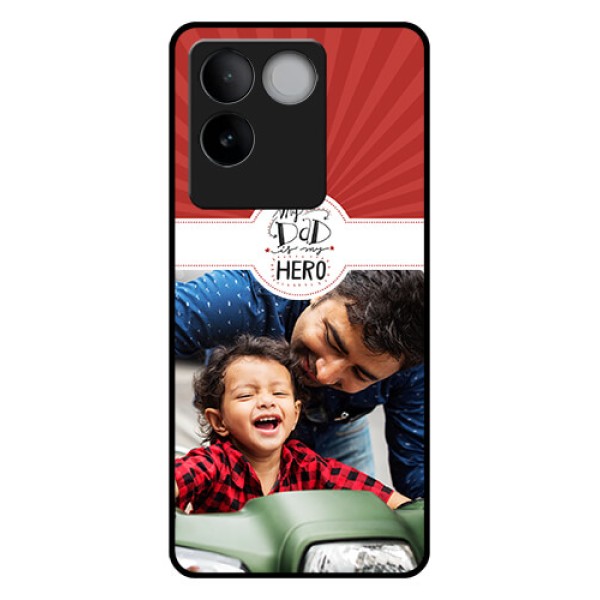 iQOO Z7 Pro 5G Custom Glass Phone Case - My Dad Hero Design