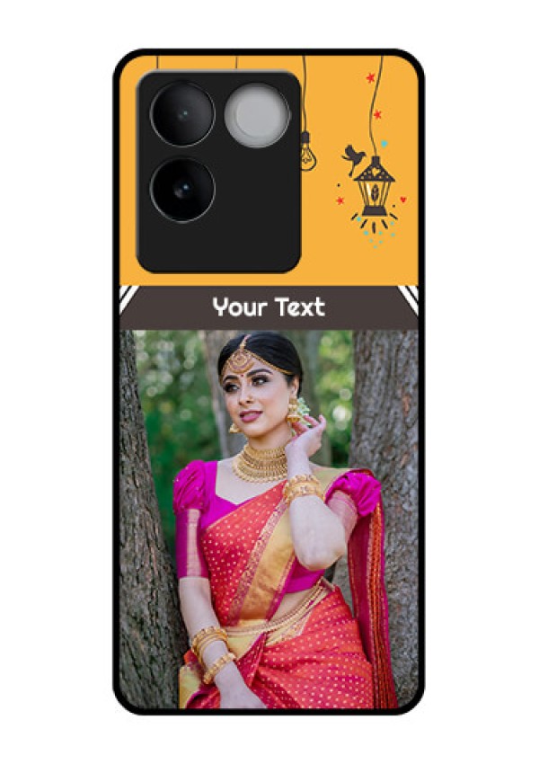 iQOO Z7 Pro 5G Custom Glass Phone Case - With Family Picture And Icons